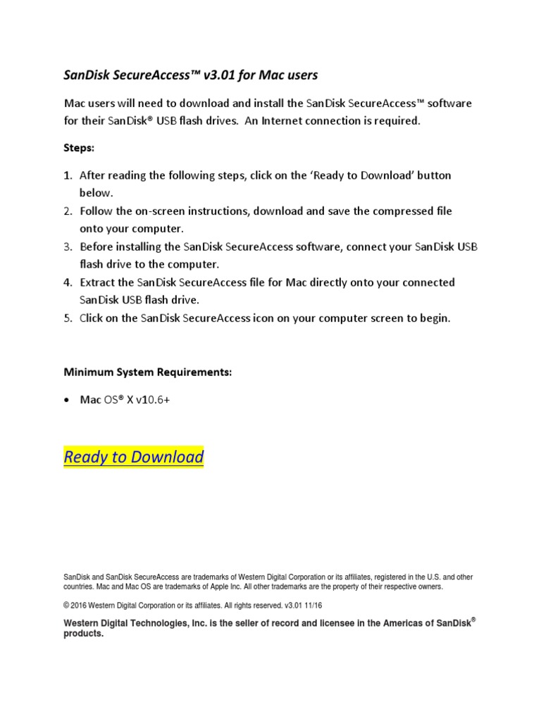 Sandisk Mac Download