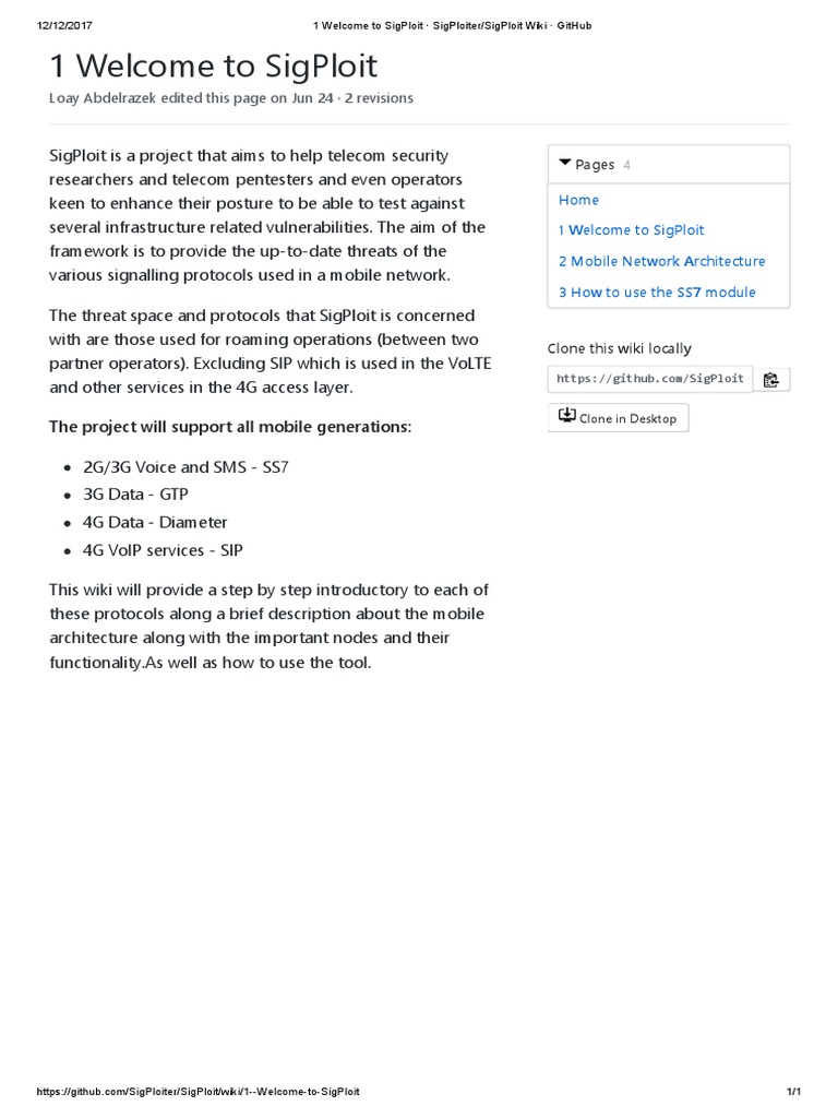 Introduction to SigPloit Framework | PDF | Session Initiation Protocol ...
