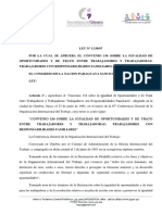 Ley 3338 - 2007 - Responsabilidades Familiares y Trabajo