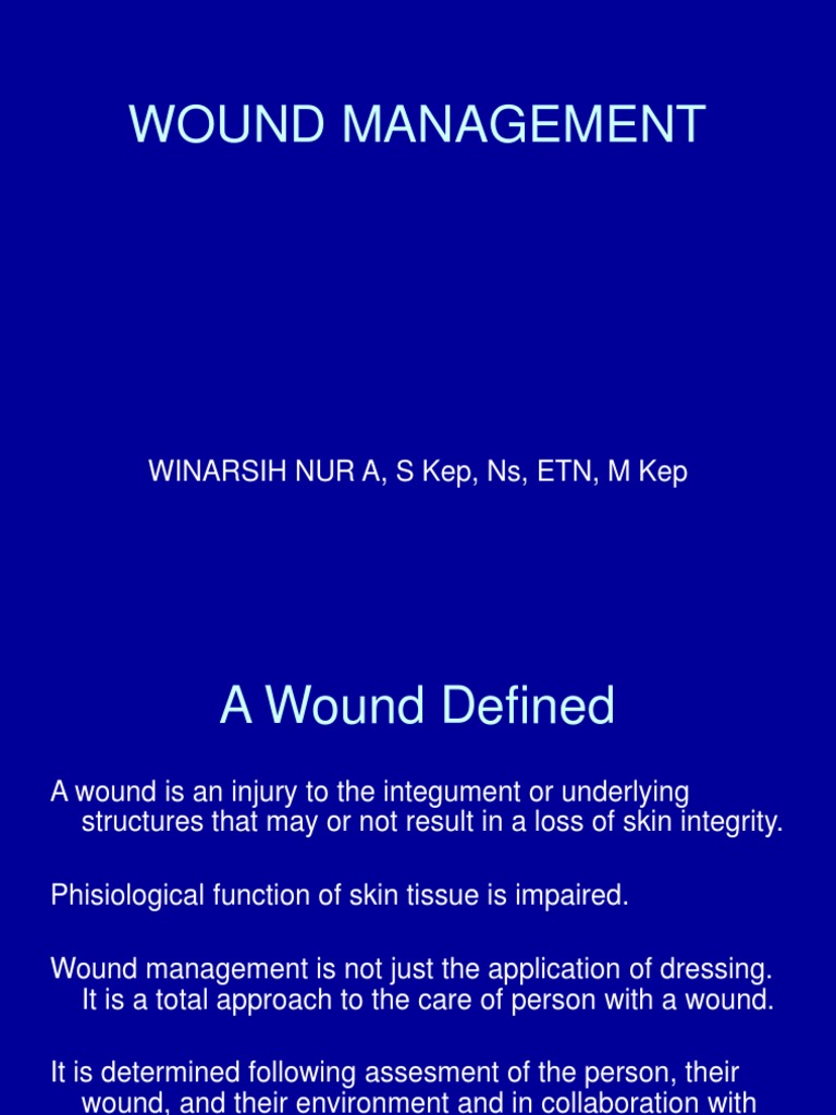 Comprehensive Wound Management Guide | PDF