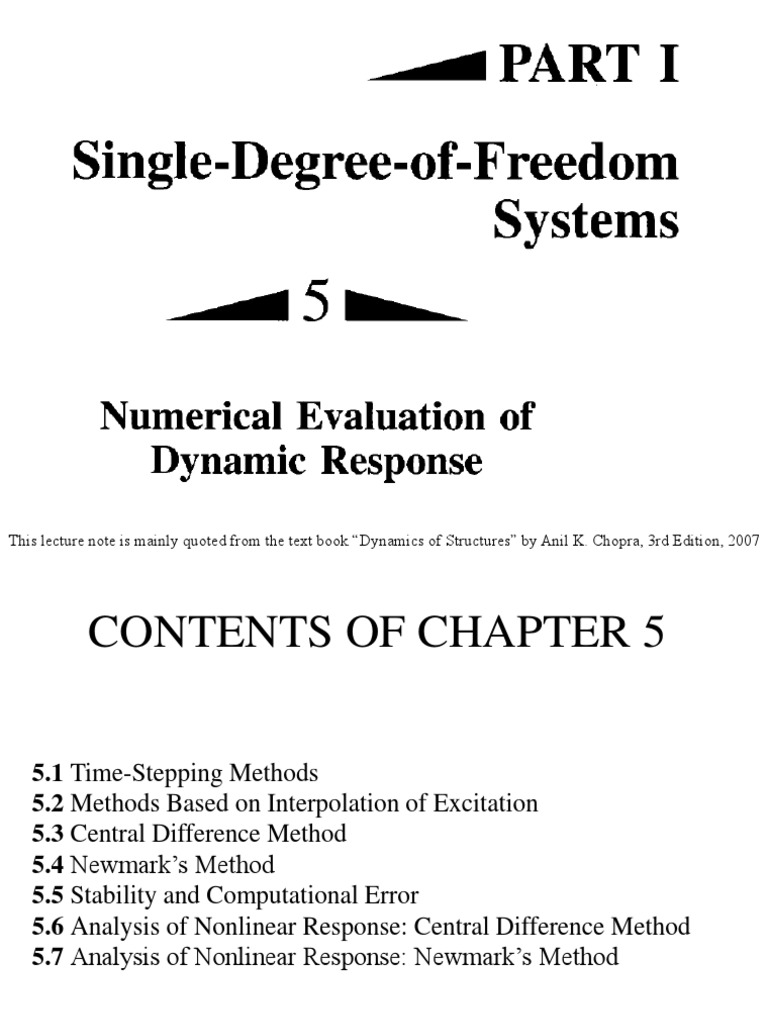 Newmark's Method in Structural Dynamics | PDF | Self-Improvement ...