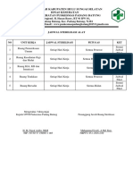 Jadwal Sterilisasi Alat