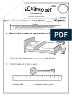 EVALUACION MATEM - Longitud Metro Centimetro