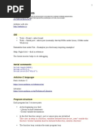 Arduino Notes 1