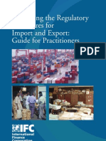 Reforming The Regulatory Procedures For Import and Export: Guide For Practitioners