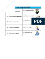 5 Uses of The Verb To Be PDF