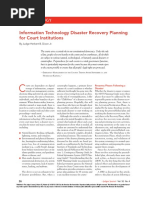 Dixon - 2013 - Information Technology Disaster Recovery Planning For Court Institutions