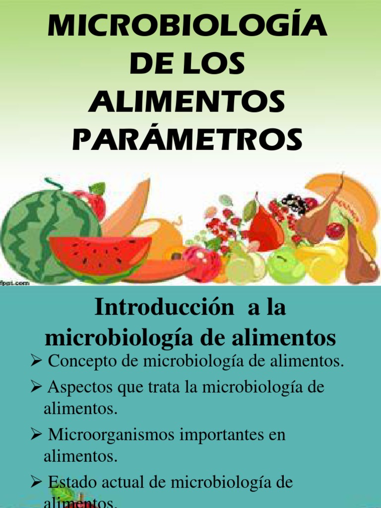 Microbiología de Los Alimentos 1 | PDF | Microbiología | Alimentos
