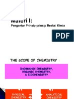 Materi I:: Pengantar Prinsip-Prinsip Reaksi Kimia