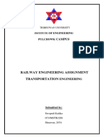 Railway Engineering Assignment