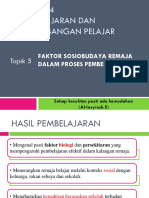 5 - Faktor Sosiobudaya Remaja Dalam Proses Pembelajaran