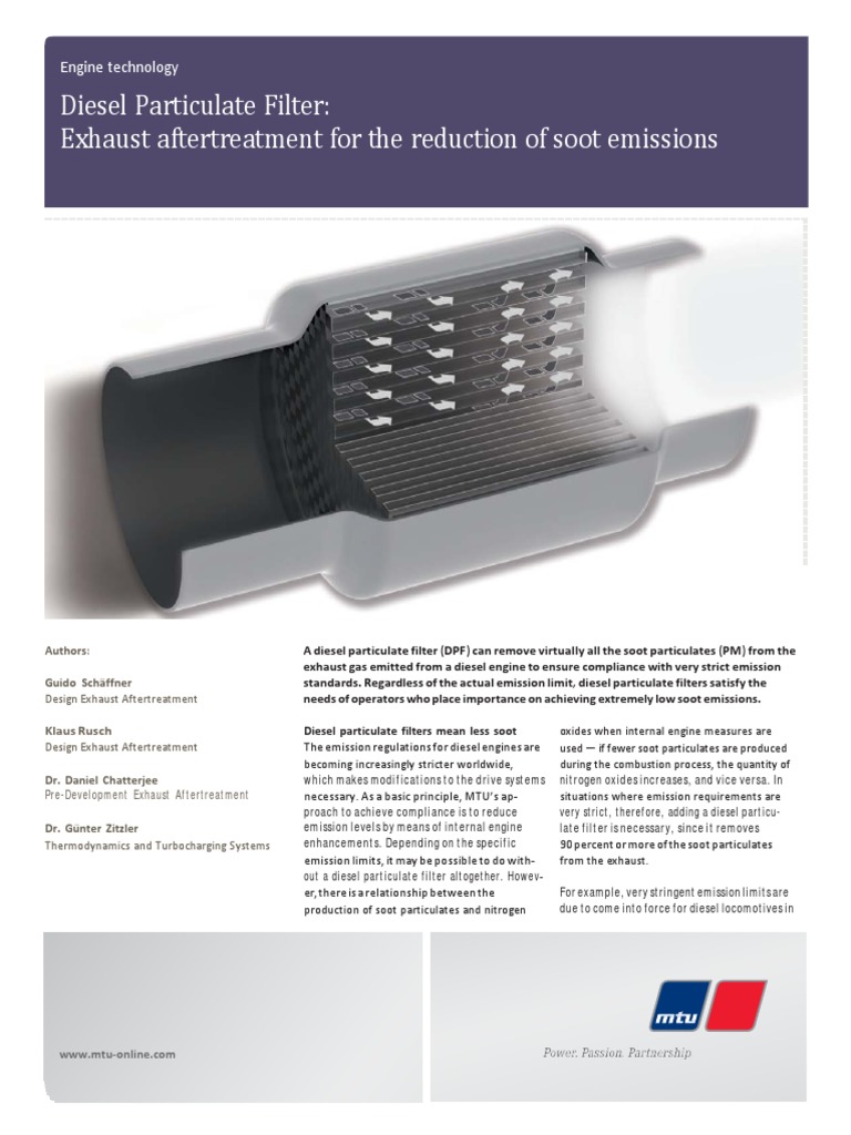DPF Solutions for Low Emission Standards | PDF | Exhaust Gas | Diesel ...