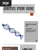 genetics study guide with answers