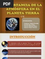 Importancia de La Atmósfera en El Planeta Tierra