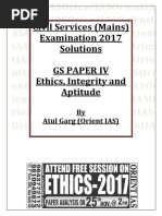 Ethics 2017 Mains Solutions - Orient IAS