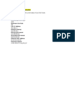 DSL Router Status Overview