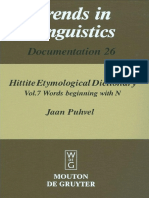 Jaan Puhvel Hittite Etymological Dictionary Vol 7