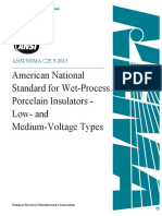 American National Standard For Wet-Process Porcelain Insulators - Low-And Medium-Voltage Types