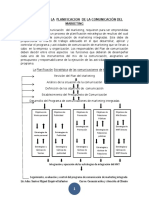 El Proceso de La Planificacion de La Comunicación Del Marketing