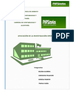 Aplicación de La Investigación Operativa