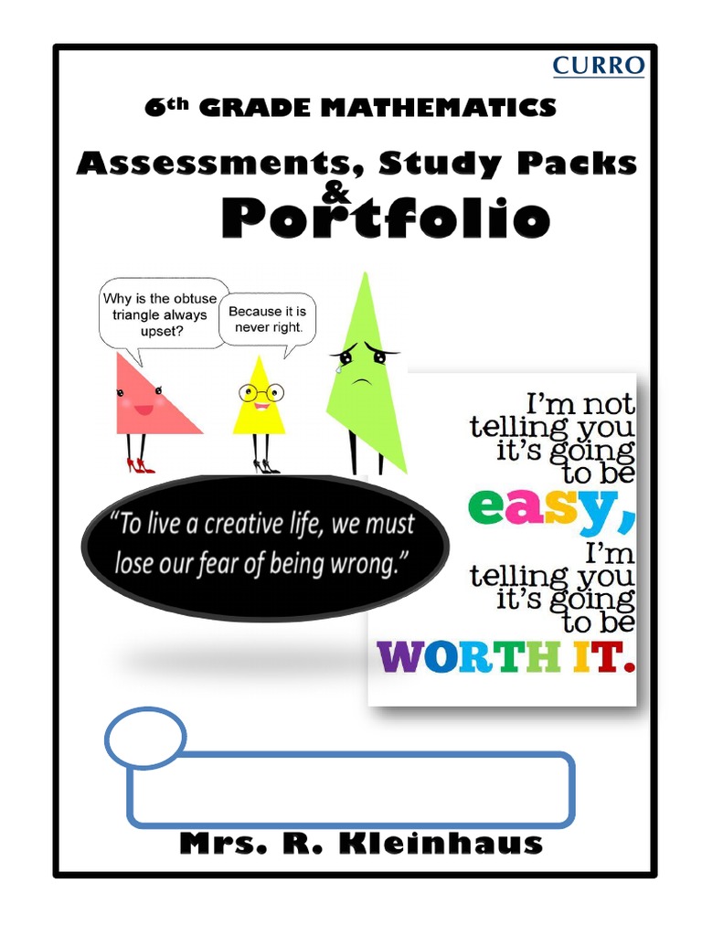 6th Grade Math Curriculum Guide | PDF