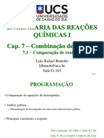 Cap. 7.1 - Comparação de Reatores