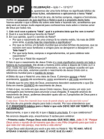 1natal Um Tempo de Celebração