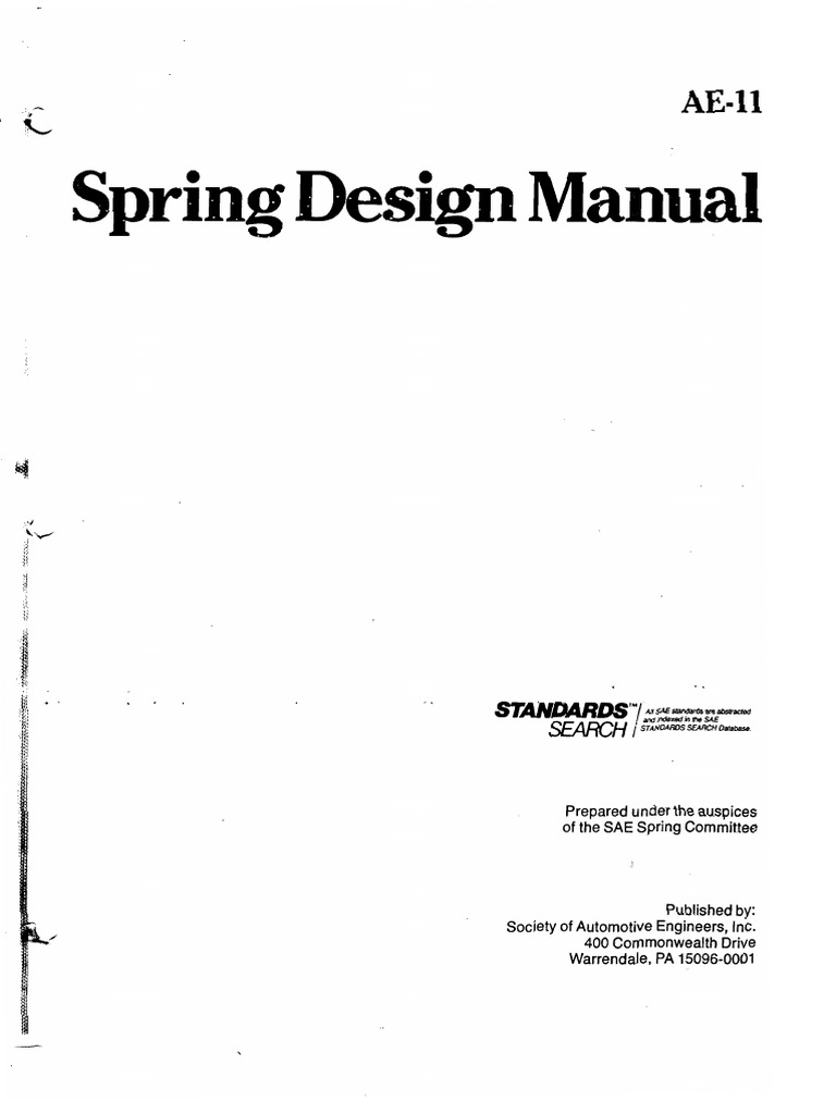 SAE Spring Design Manual PDF