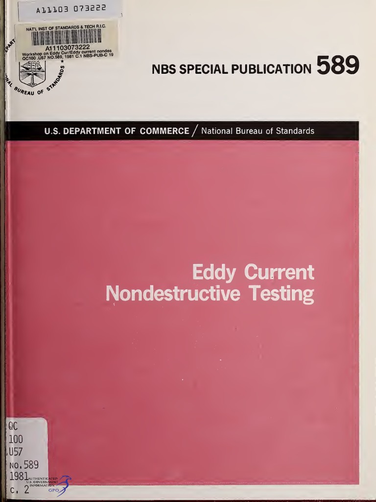 Eddy Current NDT Inspection | PDF | Electromagnetic Induction | Inductor