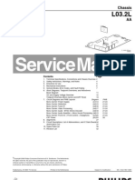 Philips Service Manual 14PT3005 21PT3005 21PT320555 Chasis L032L