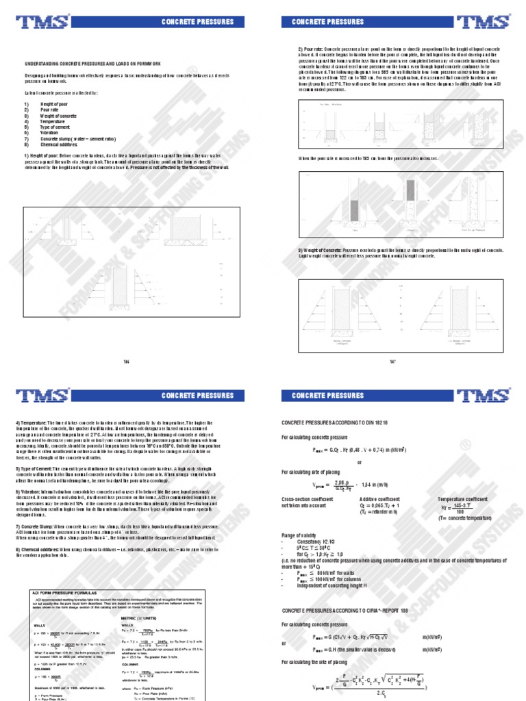 Concrete Pressures Formwork.pdf Concrete Scaffolding