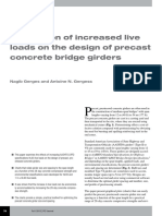 Implication of increased live load on the design of precast concrete bridge girders