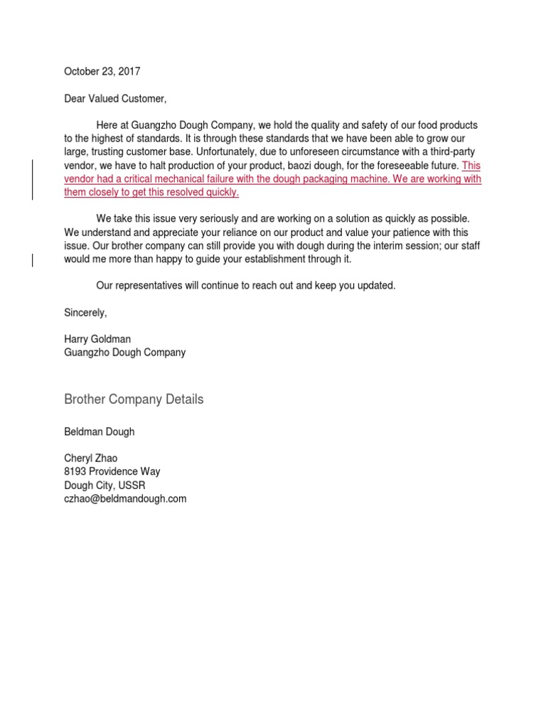 Bad News Letter Final PDF