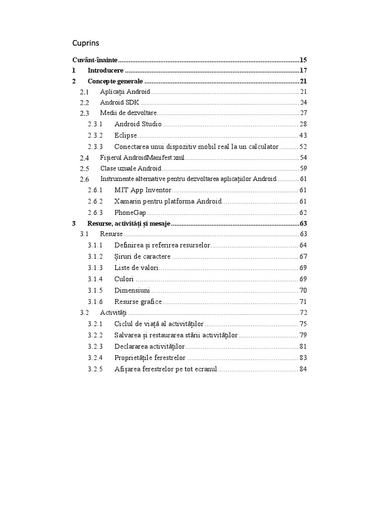 Cuprins Manual PDF | PDF