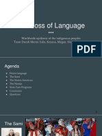 the loss of language