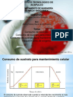 Consumo de Sustrato. Consumo de Sustrato para Crecimiento.