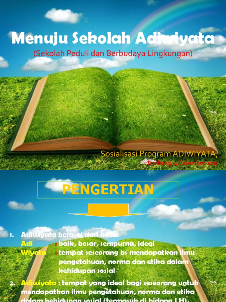 Gambar Poster Tema Sekolah Adiwiyata Nusagates