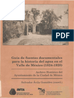 Historia Del Agua en El Valle de Mexico