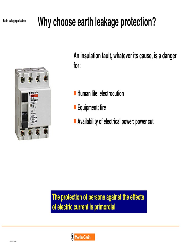 Earth Leakage Protection Electric Shock Electricity