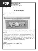 Plano de Aula Do Dia 31 a 04 de Setembro de 2015