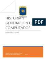 Informe - Historia y Generacion Del Computador