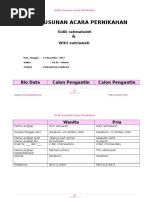 Susunan Acara Akad Nikah Dan Resepsi