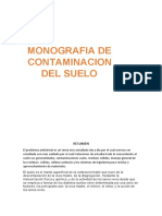 Monografia de Contaminación Del Suelo