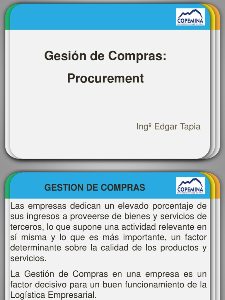 Gestión de Compras Empresarial | PDF | Obtención | Presupuesto
