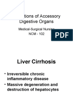 Conditions of Accessory Digestive Organs: Medical-Surgical Nursing NCM - 102