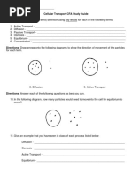 cell transport study guide