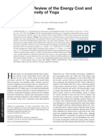 Larons-Meyer Systematic Review of The Energy Costmetabolic Intensity of Yoga 1