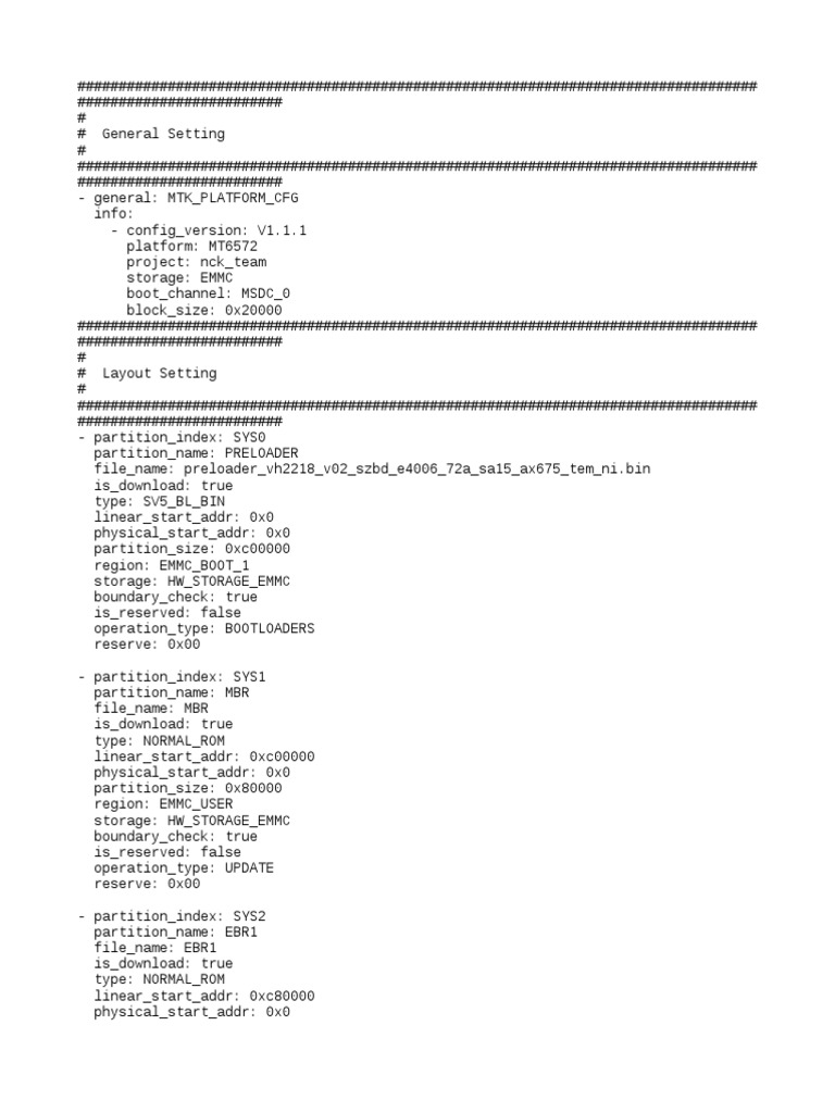 Android EMMC Partition Configuration | PDF | Embedded Linux ...