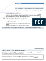 professional competency self evaluation sheets 0