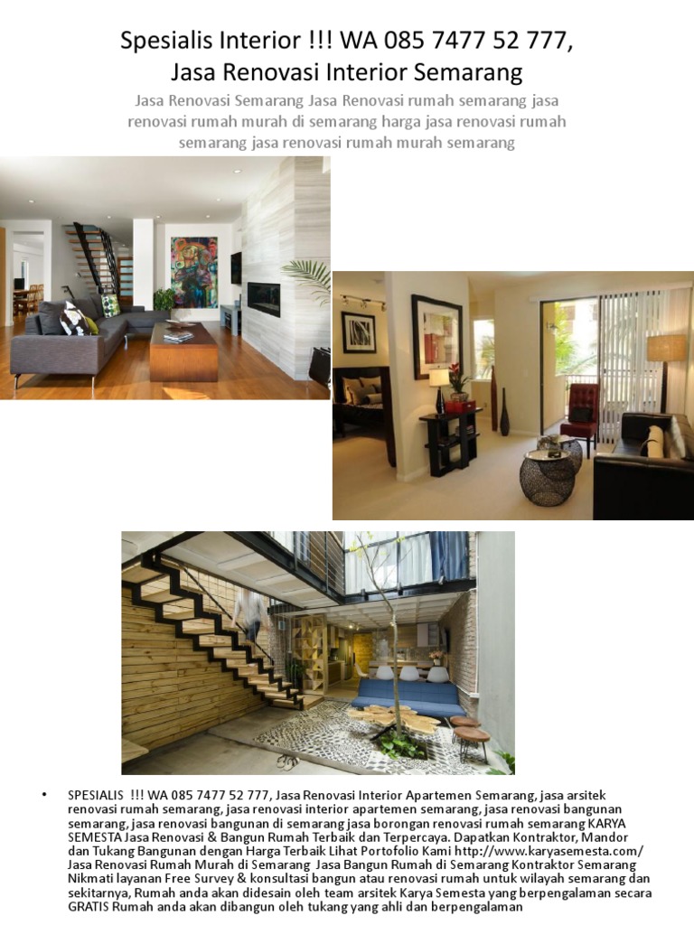 Spesialis Interior WA 085 7477 52 777